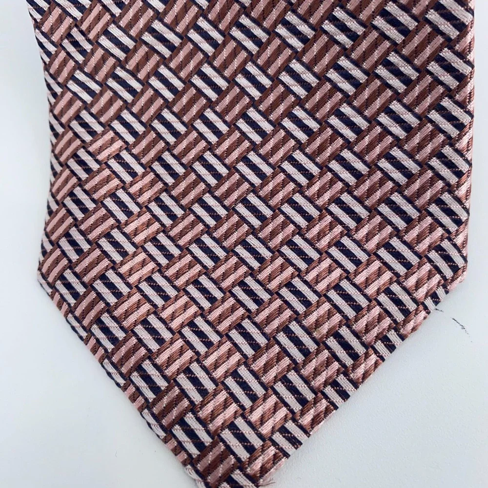 Eton Tie Men One Size Colorful Patterned Silk Classic Fit Necktie Italy Made NWT